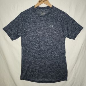 Under Armour Men's Blue Gray Short Sleeved Tech Shirt Size Small